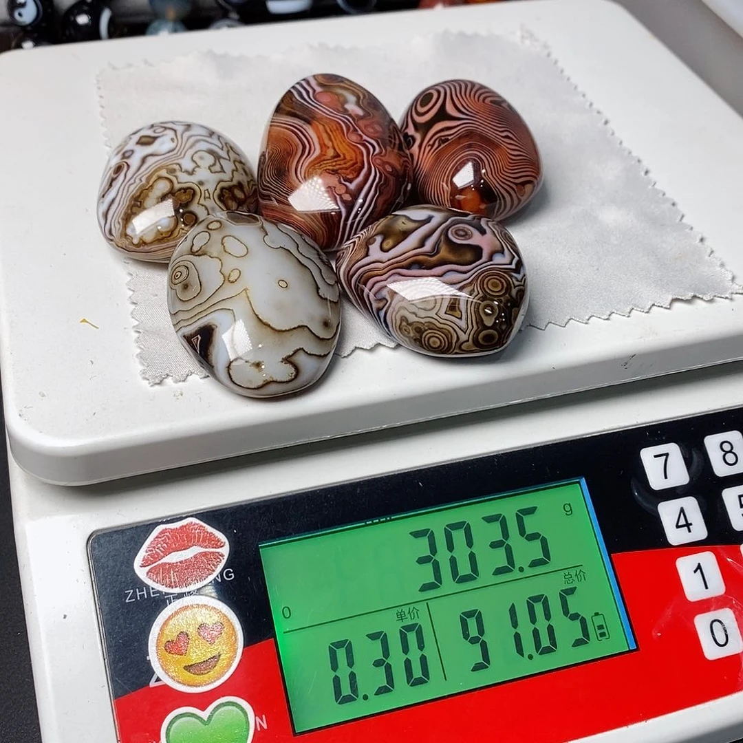 玛瑙/玉髓三毛未镶嵌用****8