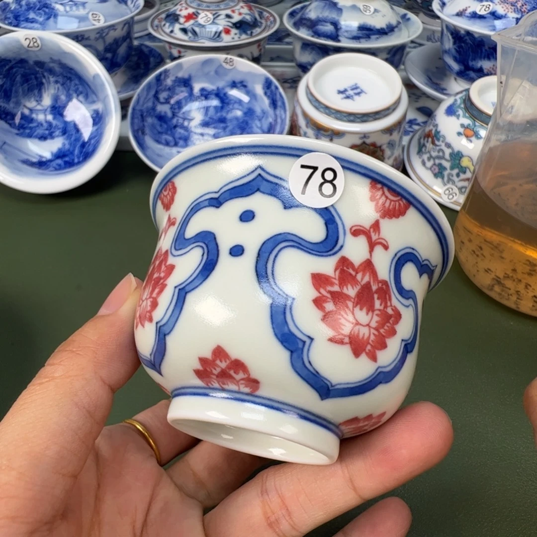 景德镇纯手工纯手绘茶具木木78