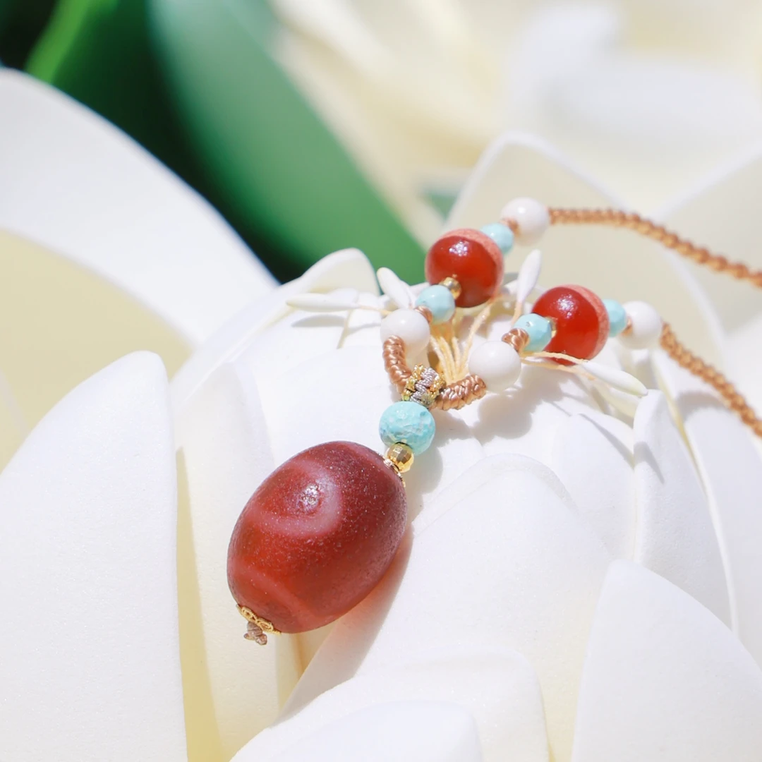 转过山 18K红肉一眼靠山天珠玛瑙项链（拉萨直发）DU250509401