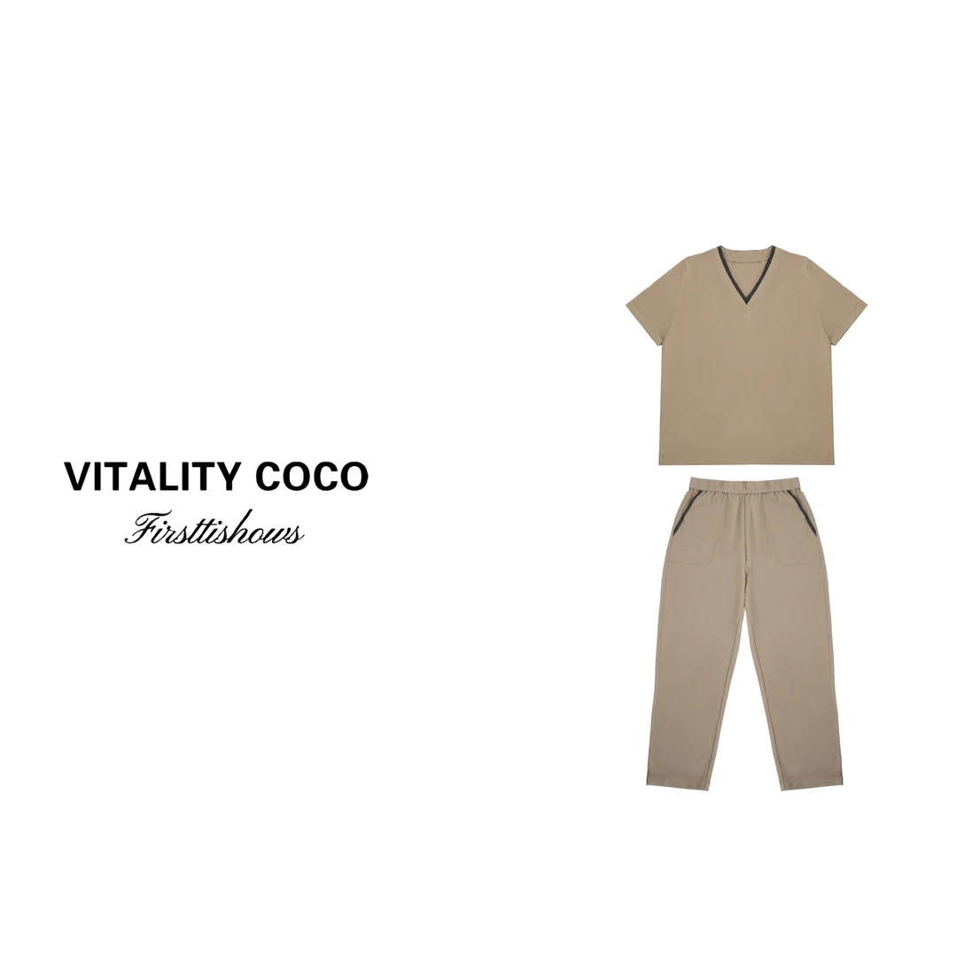 「VITALITY COCO」2025新款时尚套装BC系列短袖T恤+裤子两件套-1984