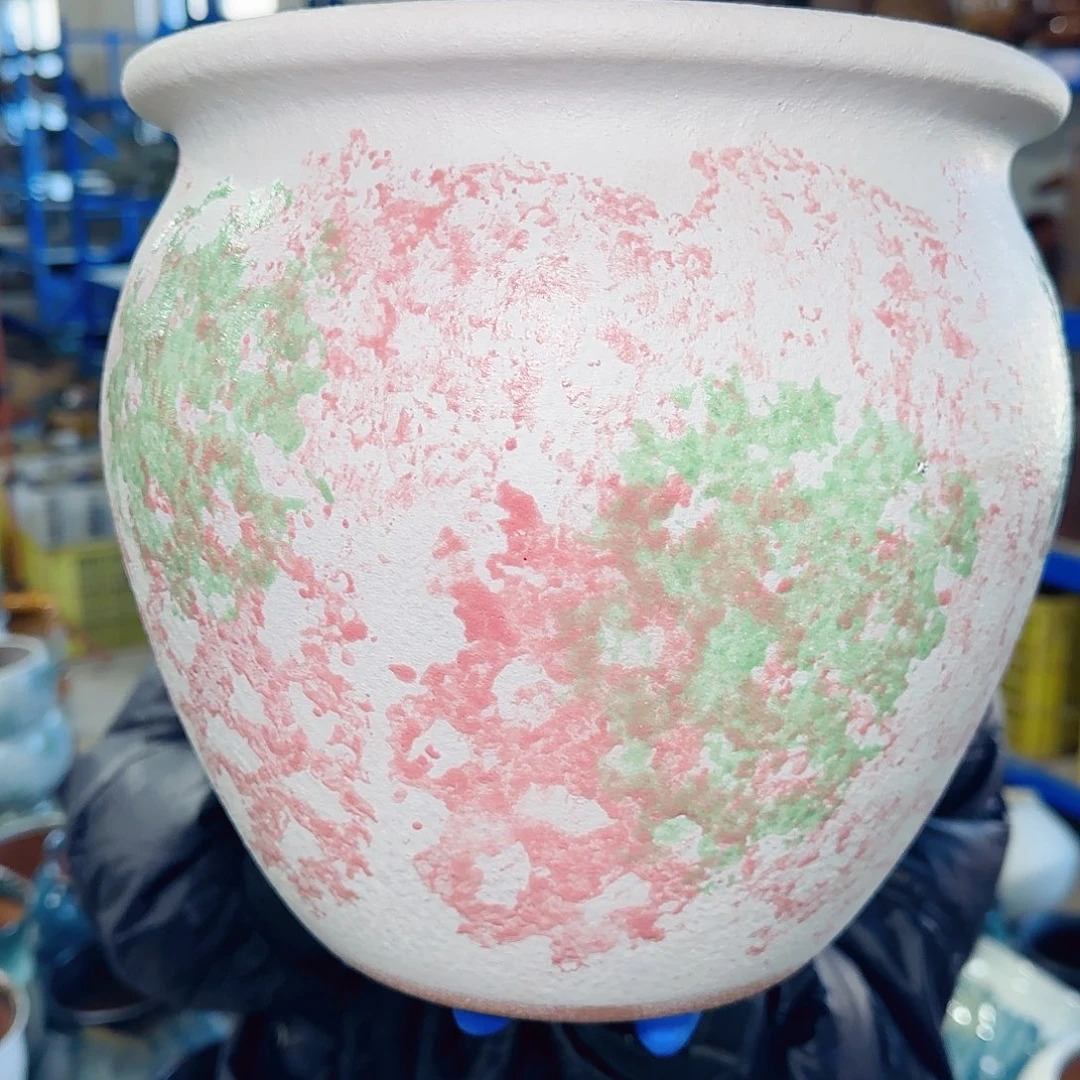 紫砂花盆高23口25