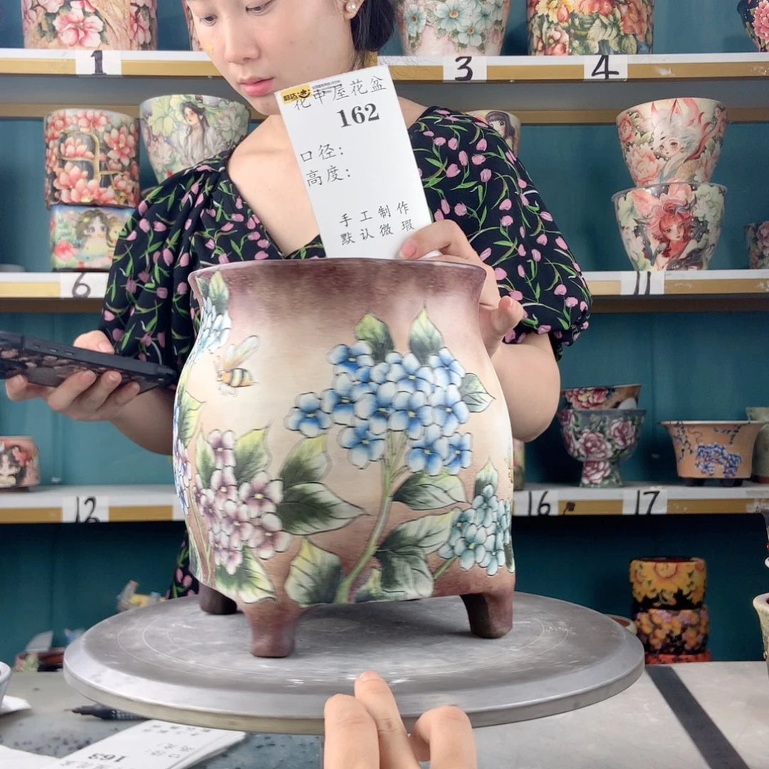 森***＊景德镇手工花盆162