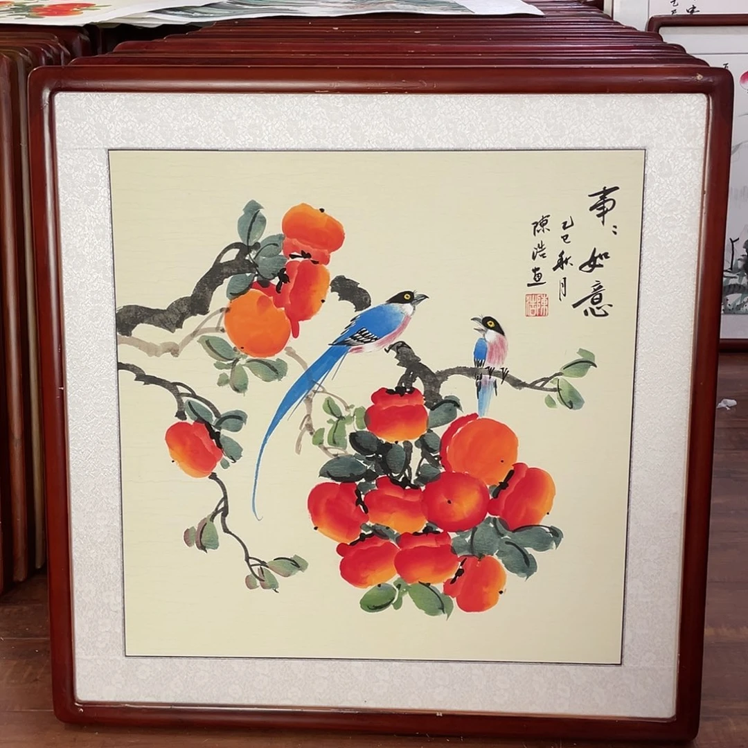 国画带框尺寸63*63厘米