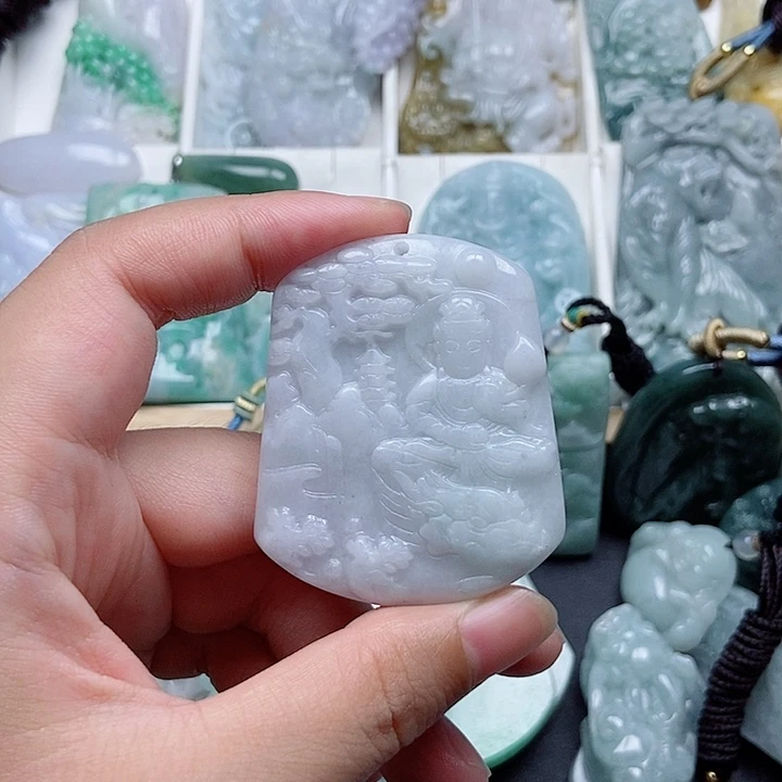 翡翠未镶嵌吊坠(不含链)翡翠