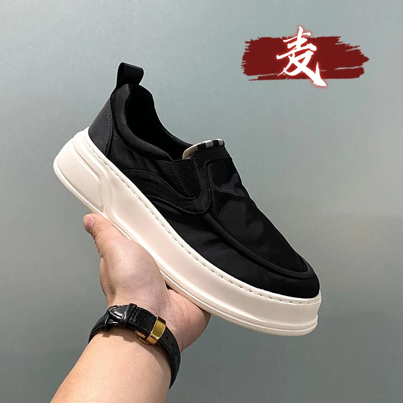 帆布男鞋2025新款百搭夏季透气新款开车一脚蹬男士专用老北京布鞋