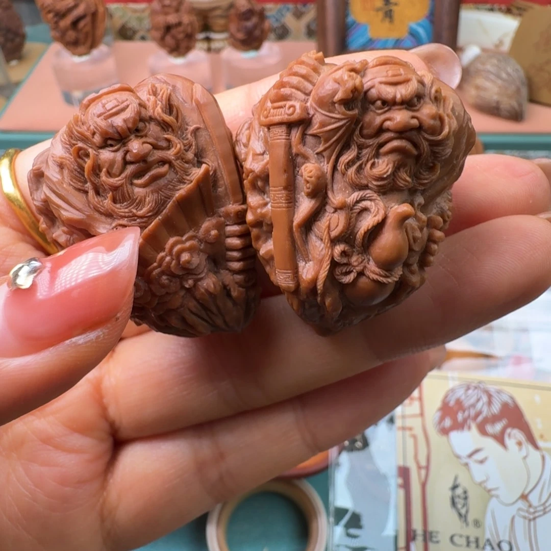 木***三橄榄核手串/手链核潮核雕手工制作