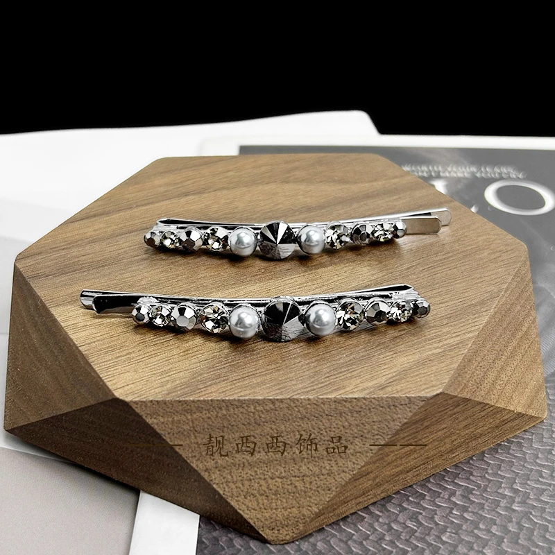 【LXX靓西西】8131 简约百搭轻职风6.6厘米一字夹一对装