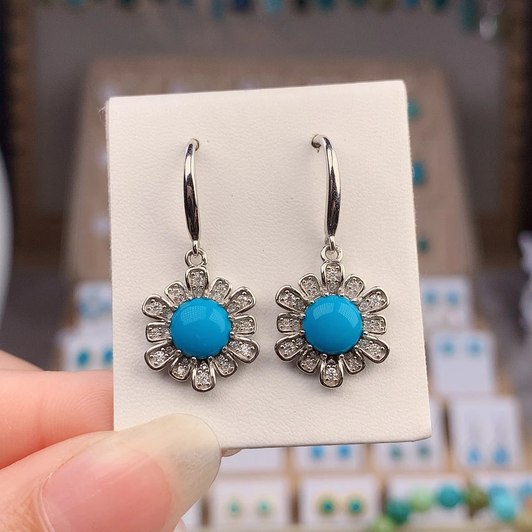 绿松石银S925镶嵌颈饰