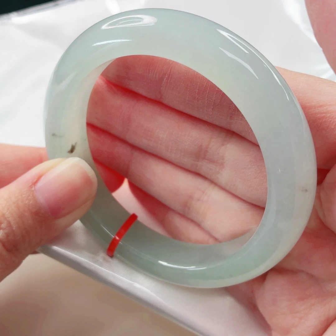 翡翠未镶嵌手镯54.2圈x495