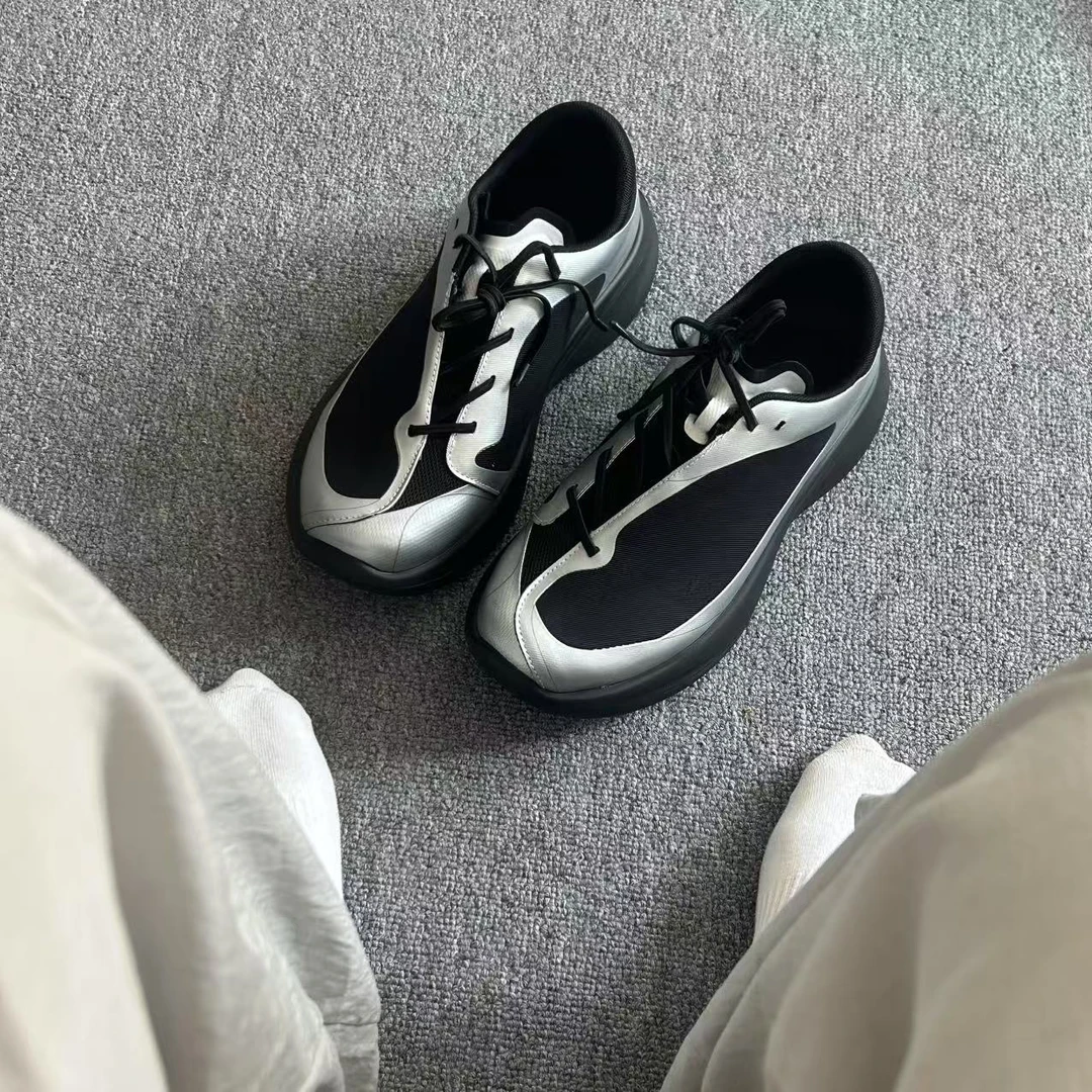 休闲黑色网面鞋2025春季新款男休闲舒适运动鞋软底轻便透气户外鞋