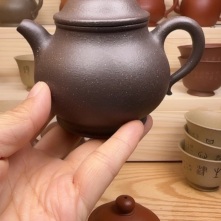 茶壶紫砂羊角山紫砂壶