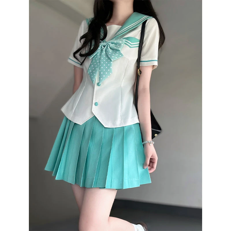 布丁熊原创JK制服粉色水手服女校供感学院风海军领夏季新款2025
