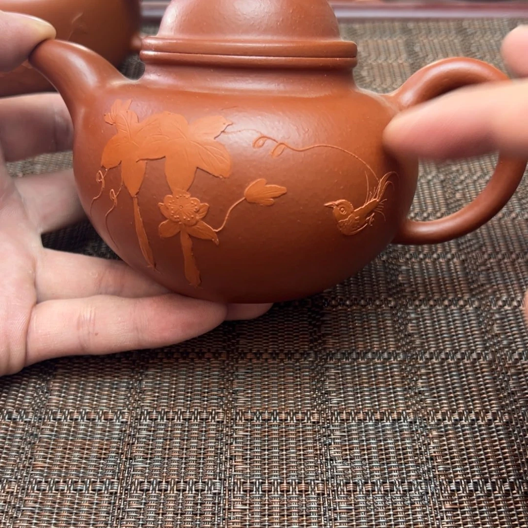 紫砂茶壶宜兴原矿紫砂壶350毫升容量