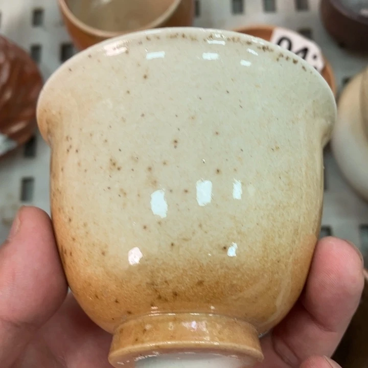 柴烧茶具茶杯大放漏
