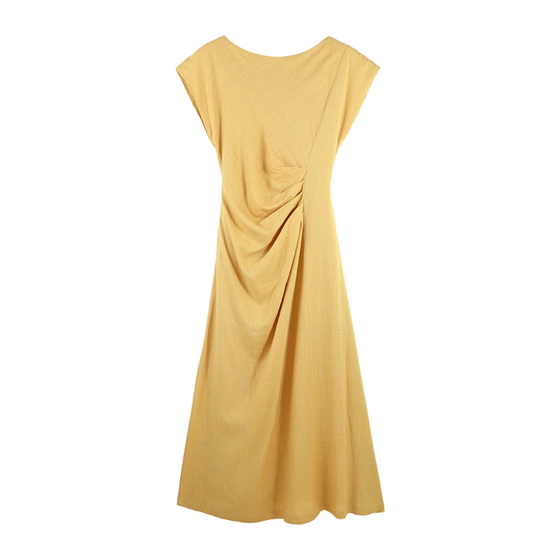 「思思」夏季法式系带收腰连衣裙复古显瘦气质长裙SHBZW651731