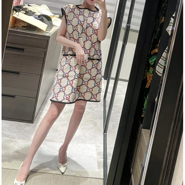 妃鱼/古驰/棉/连衣裙/95新/M1/22