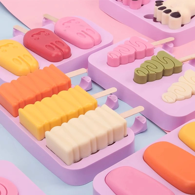 【食品级硅胶】雪糕模具家用自制做冰棒冰棍冰淇淋冰糕奶酪冰块模具