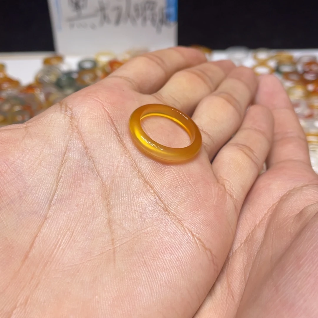 玛瑙/玉髓合金戒指42号港20 默认瑕疵