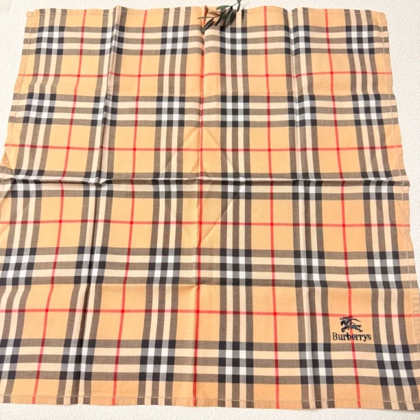 90新 BURBERRY/博柏利 【六六中古】孤品经典方巾cp1410尺寸42*42