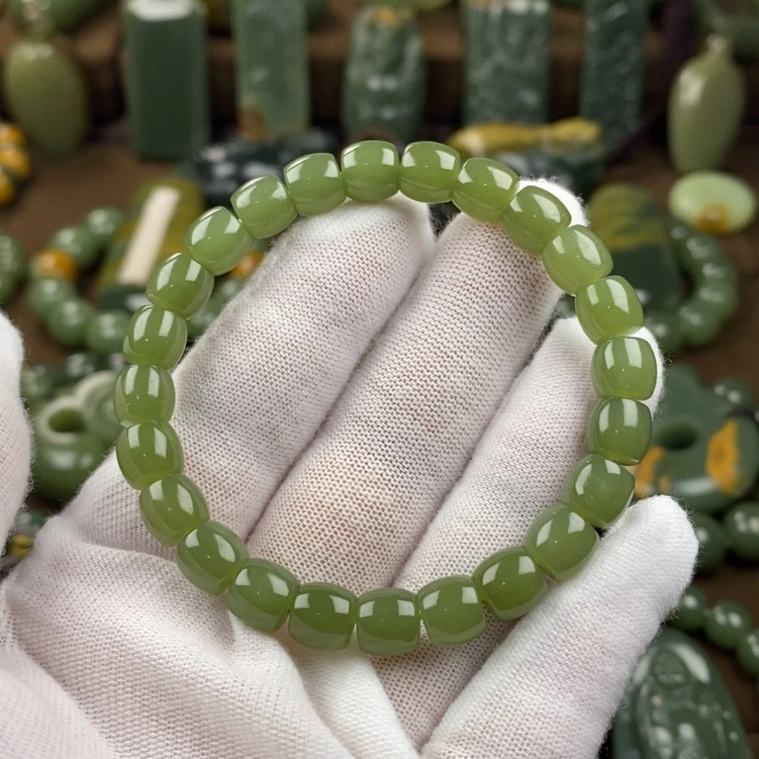 岫岩老玉（透闪石质玉）未镶嵌手链