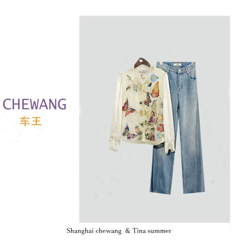 【套装】春夏季高档三件套春装设计感时装女装服装9357[ZX]J