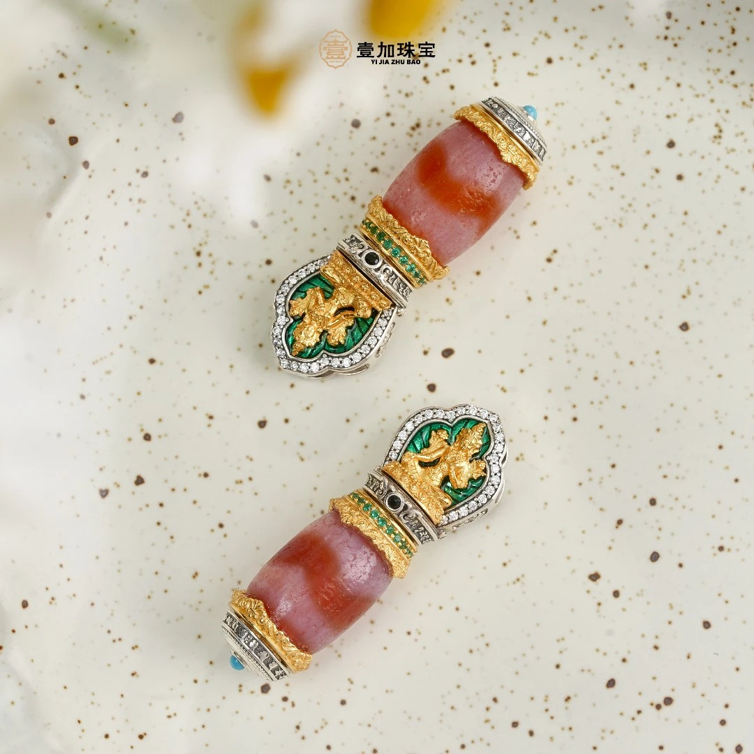 壹加林妹妹 | 玛瑙银镶红肉牙牙吊坠多样性发一