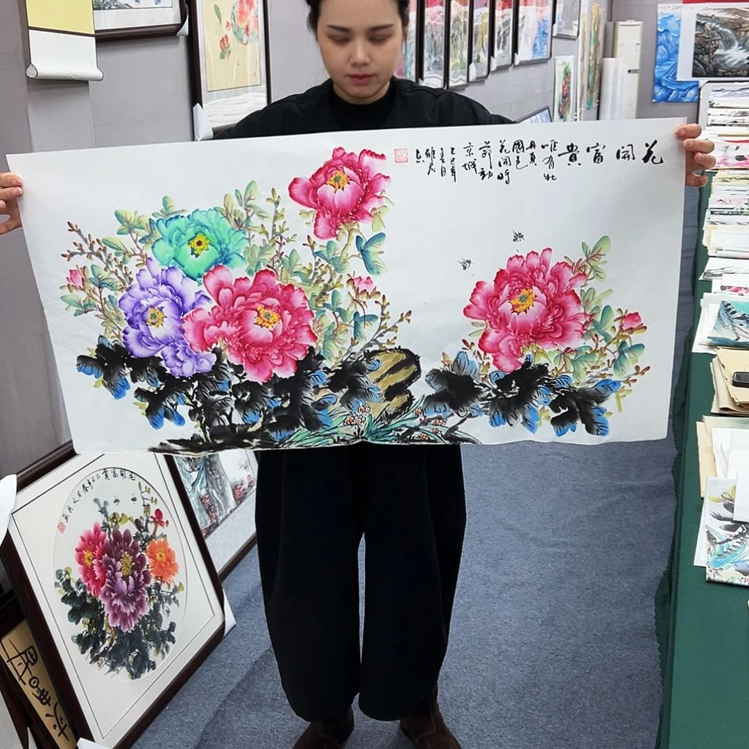 国画宣纸国画纯手绘作品大放漏