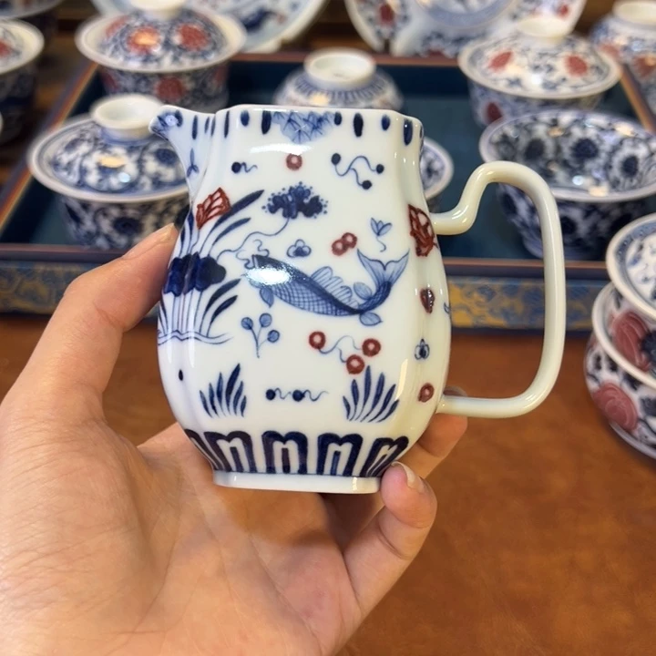 摆件景德镇陶瓷茶器百宝箱