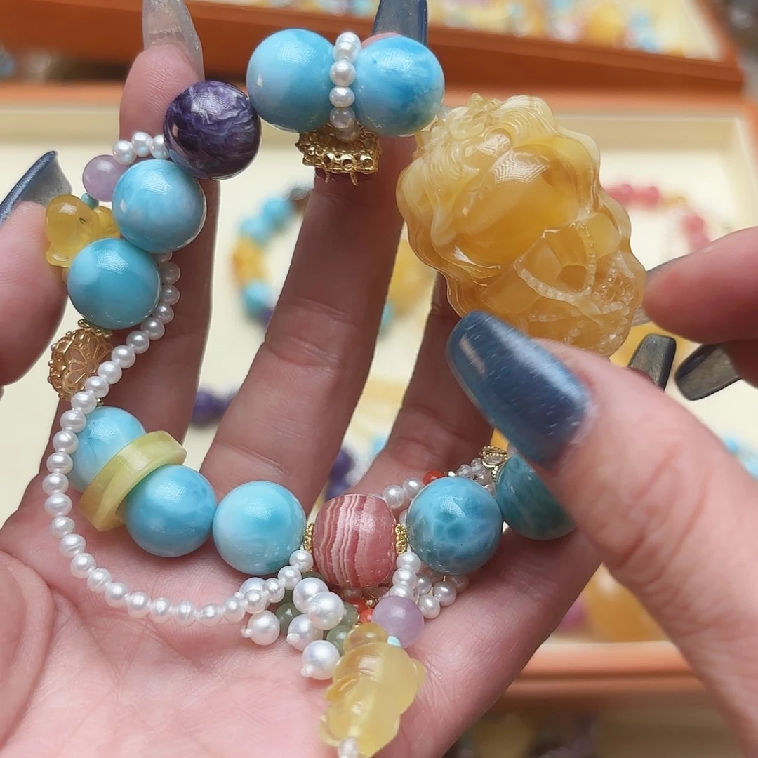 未镶嵌琥珀手链琥珀