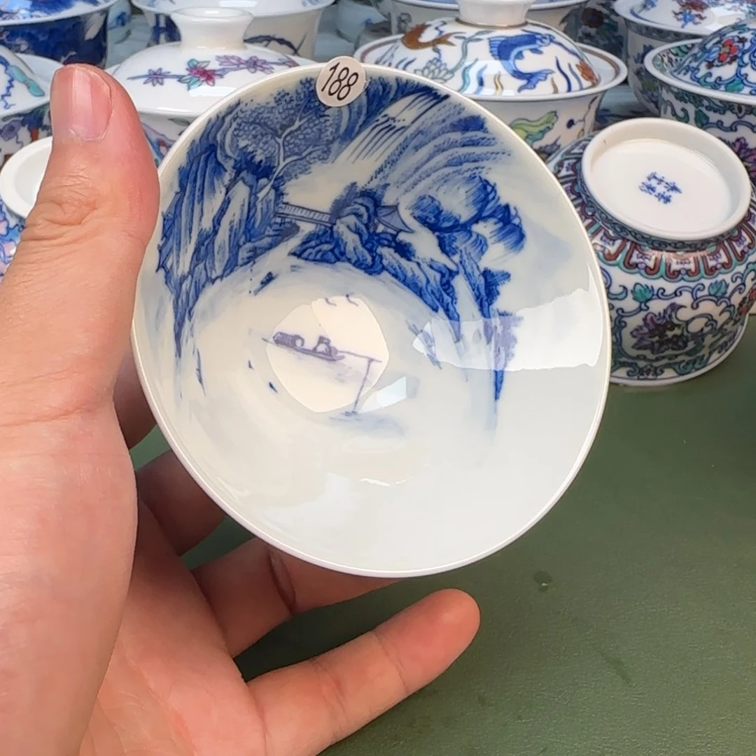 彦祖纯手工手绘茶具188