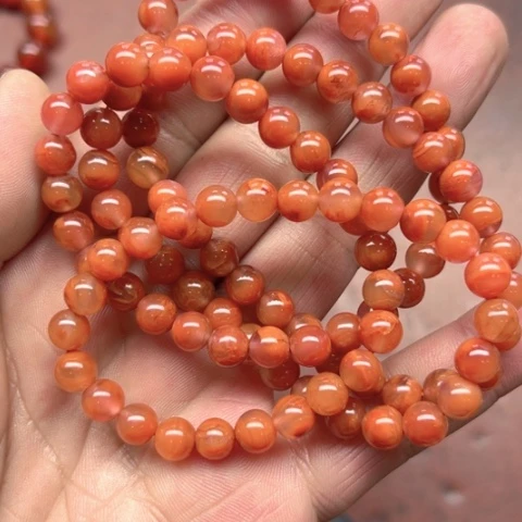 南红玛瑙手串未镶嵌