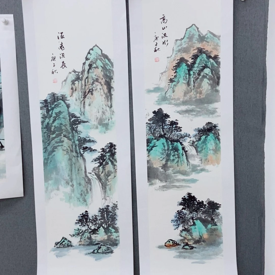 丰***盛国画手写手绘国画作品35两个