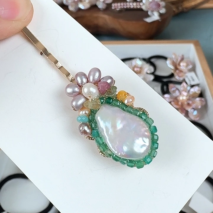 未镶嵌发饰淡水珍珠