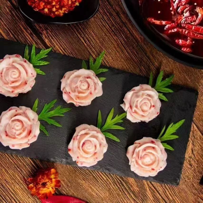 迎旺玫瑰鳕鱼花195g酒店饭店装饰小吃鳕鱼玫瑰花酒店宴席商用