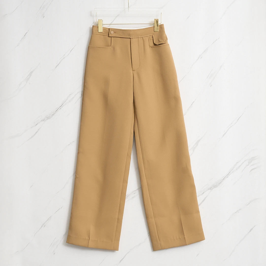 全新未使用/Low Classic女士纯色宽松休闲西裤/LAGP00038