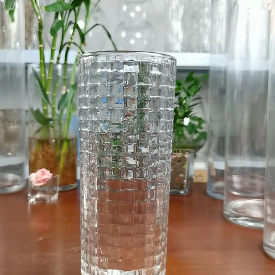 玻璃昌达玻璃直筒竹编高25口径10