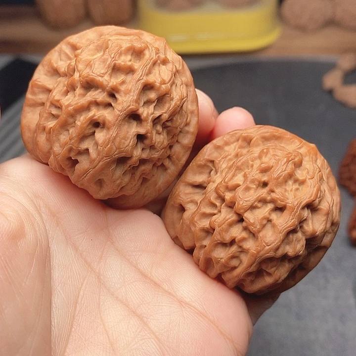 文玩核桃龙脉元宝41边尖有磕碰