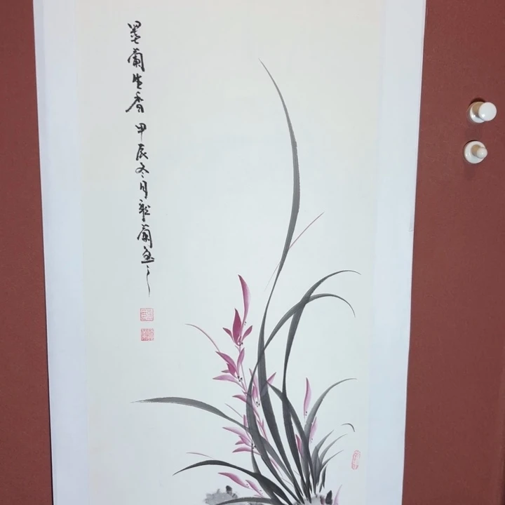 国画听兰老师花鸟