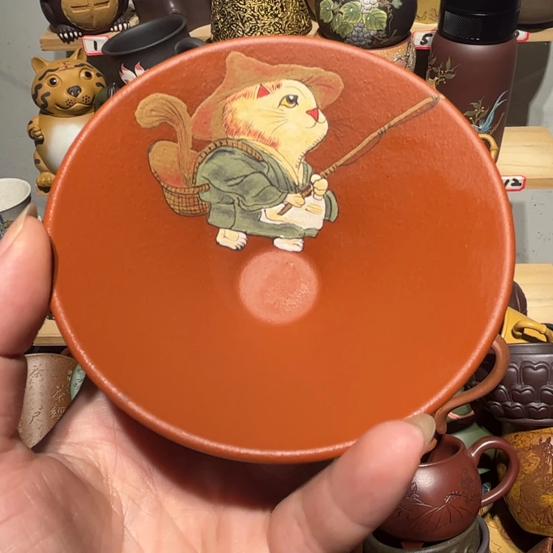 紫砂茶杯宜兴紫砂主人杯