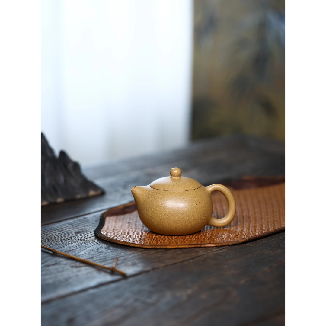 刘子新 西施 黄金段 容量150cc正宗宜兴原矿纯手工紫砂壶