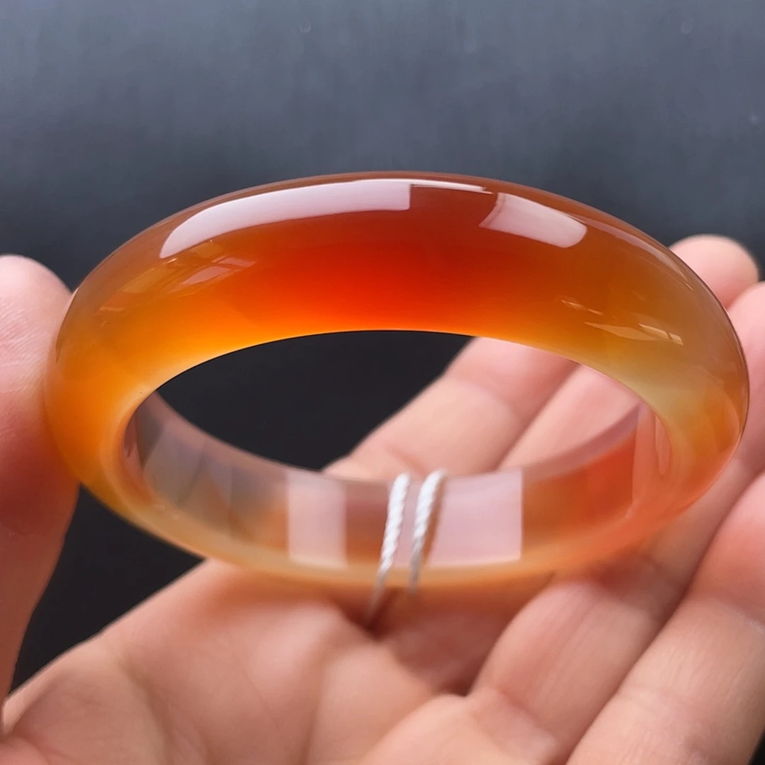 玛瑙/玉髓未镶嵌手镯54圈口