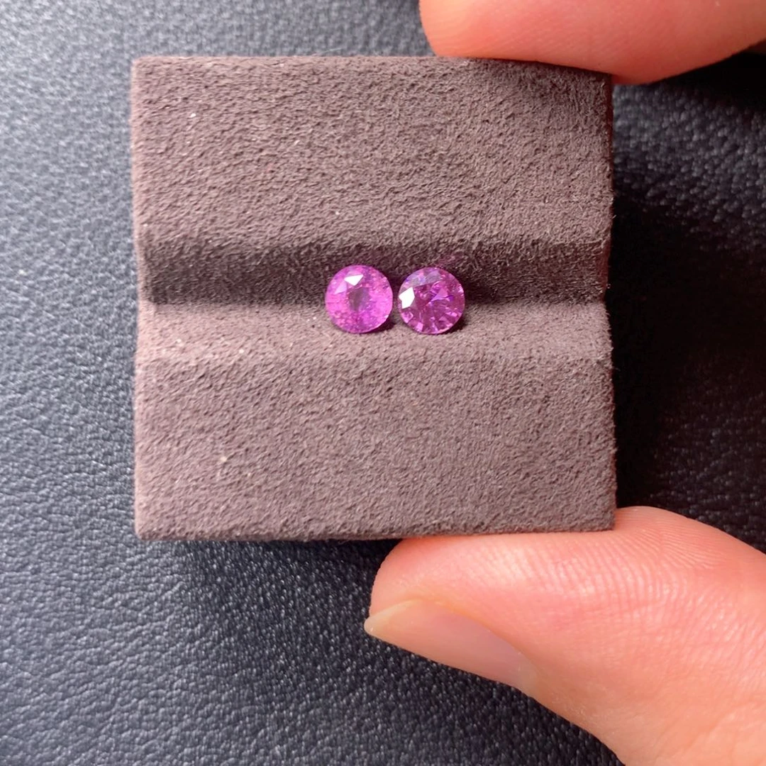 彩色蓝宝石裸石未镶嵌93 分无烧斯里兰卡紫蓝宝