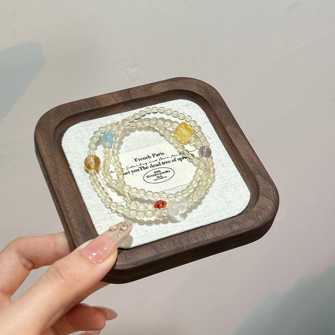 【黄水晶三圈】天然水晶原创小众设计