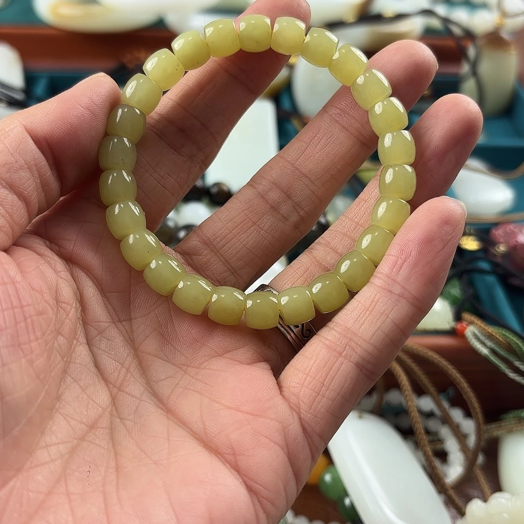 和田玉（黄玉）未镶嵌手链