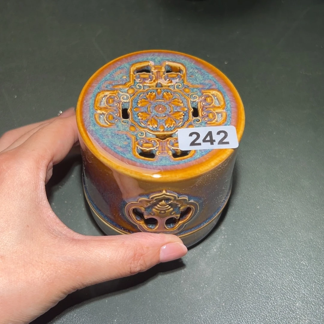 流***镜茶盏全手工原矿原釉建盏