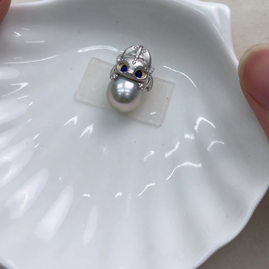 颈饰银S925镶嵌海水珍珠