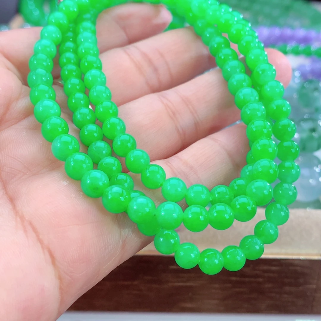 翡翠未镶嵌手串天然缅甸翡翠