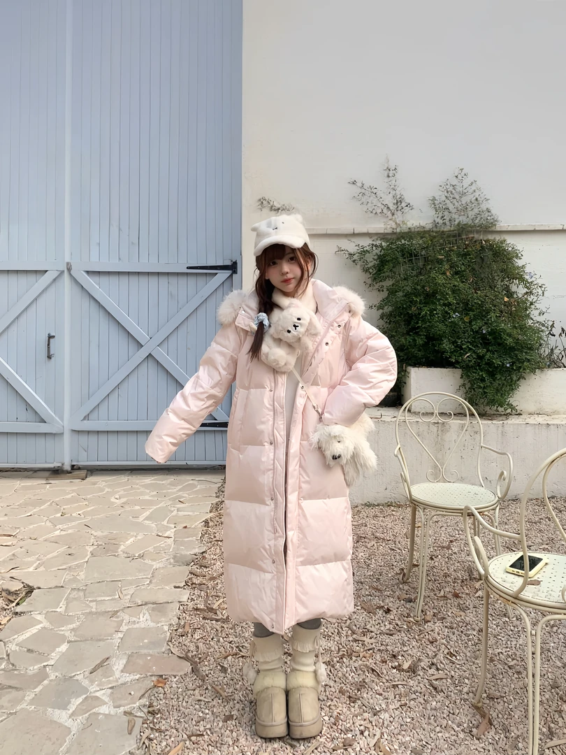 「小鸟自制」“小棉被”甜妹保暖白鸭绒羽绒服～发热石墨烯内胆