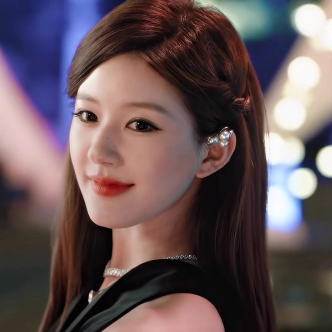 铜合金耳饰 许我耀眼许妍赵露思同款珍珠耳夹2025新款耳挂耳饰