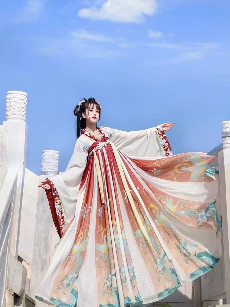 皓姌汉服齐腰齐胸